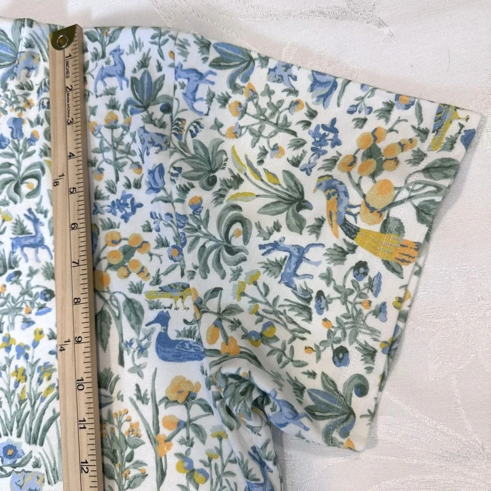 Hill House Size-S The Charlotte Sleep Tee Multi Sherwood Forest Shirt - Picture 7 of 7